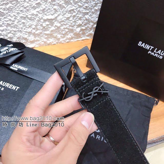 Saint Laurent女士皮帶 聖羅蘭2020新款YSL古金原版開模金扣腰帶  jjp1242
